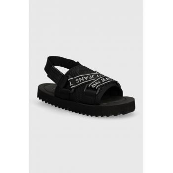 Tommy Jeans sandale TJW PREMIUM EVA SANDAL femei, culoarea negru, EN0EN02462