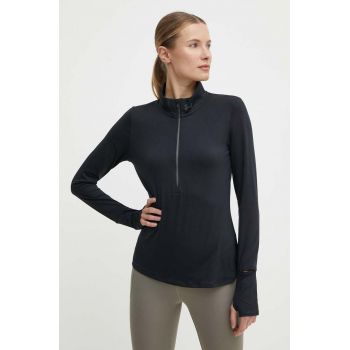 Under Armour hanorac de jogging Qualifier Run 1 culoarea negru, neted ieftin