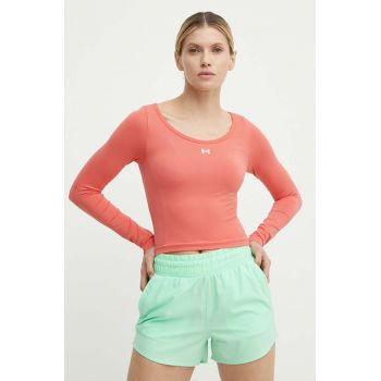 Under Armour mânecă lungă de antrenament Train Seamless culoarea portocaliu, 1379150