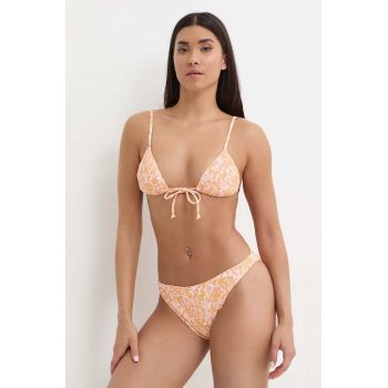 Volcom sutien de baie culoarea portocaliu, cupa usor rigidizata