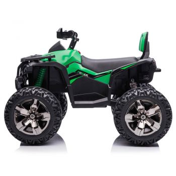 ATV electric 4 x 4 QLS-3288 pentru copii verde ieftina