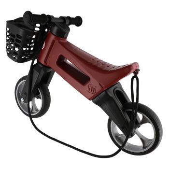 Tricicleta copii fara pedale 2 in 1 Funny Wheels Rider SuperSport Jawa Exclusiv, varsta 1-4 ani, transformabila in bicicleta (cu o roata spate), curea transport pe umar,anvelope de cauciuc, inaltime scaun 27-29 cm