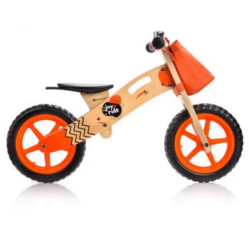 Bicicleta fara pedale din lemn Joy Ride Balance Orange la reducere