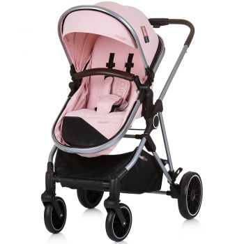 Carucior Chipolino Aura 2 in 1 flamingo la reducere