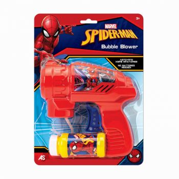 Jucarie pistol de facut baloane Spiderman rosu ieftina