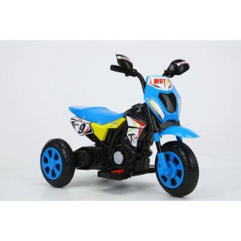 Motocicleta cu pedala electrica albastru ieftina