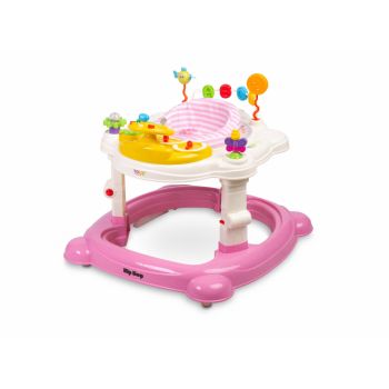 Premergator, jumper si leagan pentru bebelusi Toyz Hip Hop cu scaun rotativ 360 roz de firma original
