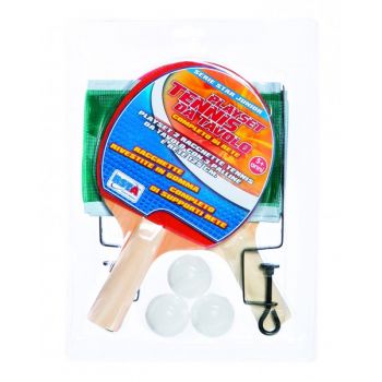 Set doua palete ping pong RS Toys cu fileu si 3 mingi incluse la reducere