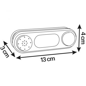 Sonerie electronica pentru casuta copii Smoby Doorbell gri ieftina