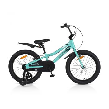 Bicicleta pentru copii Byox cu roti ajutatoare 20 inch Special Mint la reducere