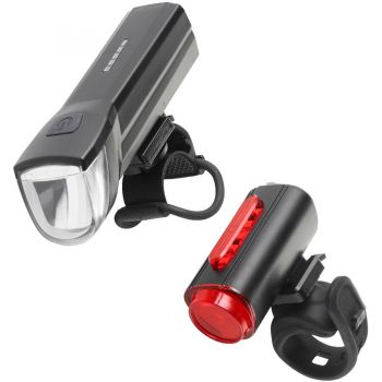 FISCHER bicycle battery light set 30 lux, LED light