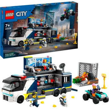 Jucarie 60418 City Police Truck with Laboratory, construction toy