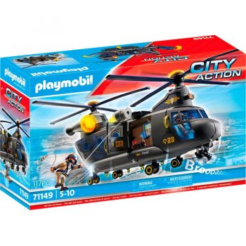 Jucarie 71149 City Action SWAT Rescue Helicopter Construction Toy