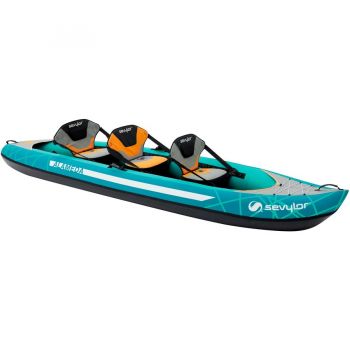 Jucarie Alameda kayak, inflatable boat (green/grey, 375 x 93cm)