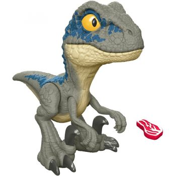 Jucarie Jurassic World Mega Roar Velociraptor Blue, toy figure