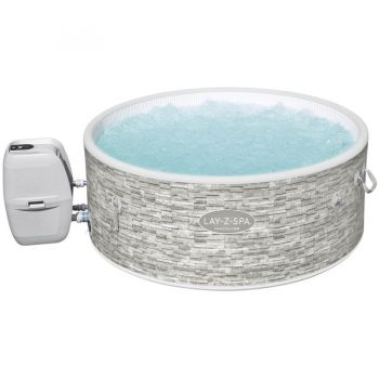Jucarie LAY-Z-SPA Vancouver AirJet Plus whirlpool, with app control, swimming pool (light grey, 155cm x 60cm)