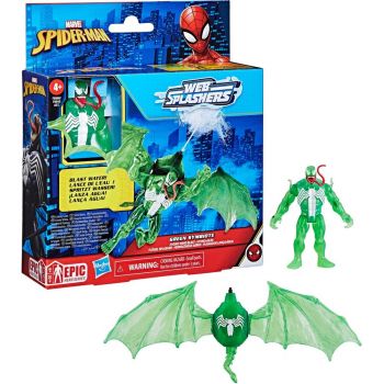 Jucarie Marvel Epic Hero Series Green Symbiote Wing Splasher Toy Figure (Green)