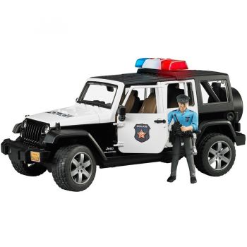Jucarie Professional Series JEEP Wrangler Unlimited Rubicon Police Vehicle with Policeman and Accessories (02526)