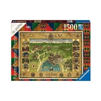 Jucarie Puzzle Hogwarts Map 1500 - 16599