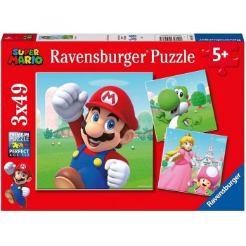 Jucarie Puzzle Super Mario 3x49 - 05186