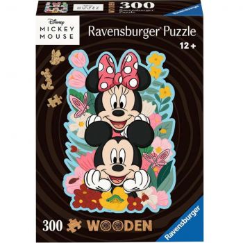 Jucarie Wooden Puzzle Disney Mickey & Minnie (300 pieces)