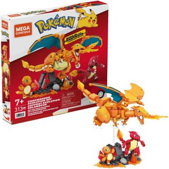 Mattel MEGA Pokémon Charmander Evolution Set Construction Toy