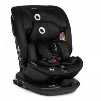Scaun Auto Bastiaan RWF i-Size Pozitie De Somn Protectie Laterala Rotire 360 Grade 0-36 Kg Cu Isofix Si Centura Top Tether  Negru