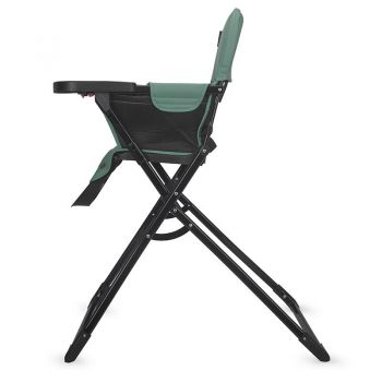 Scaun de masa pentru copii Coccolle Miso, Tavita detasabila, Pliabil la buton, Sezut cu spatiu generos, Material lavabil, Pana la 15 kg, Emerald Green