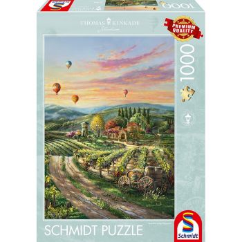 Schmidt Games Thomas Kinkade Studios: Peaceful Valley Vineyard, Puzzle