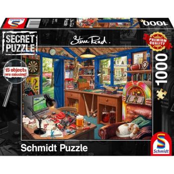 Schmidt Spiele Steve Read: Secret Puzzle - Fathers workshop (1000 pieces)