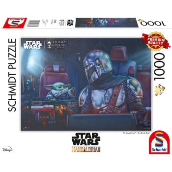 Schmidt Spiele Thomas Kinkade Studios: Star Wars The Mandalorian – Two for the Road, Jigsaw Puzzle (1000 pieces)