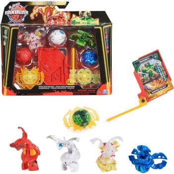 Spin Master Bakugan 2023 Battle Pack with 5 Balls Skill Game (with 2 Special Attack Bruiser & Diamond Dragonoid and three Core Balls)
