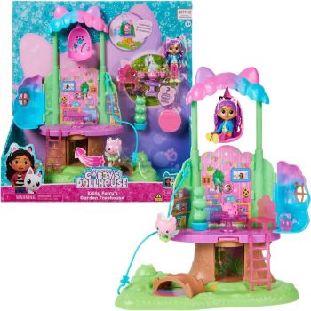 Spin Master Gabby's Dollhouse - Kitty Fairy's Garden Playset, Backdrop