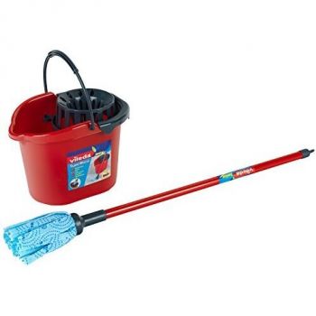 Theo Klein Vileda bucket - attachment - mop - red / black