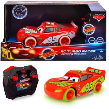 Jada Toys RC Cars Glow Racers - Lightning McQueen (17 cm, 2.4 GHz)