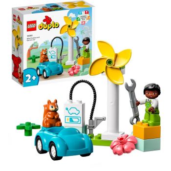 Jucarie 10985 DUPLO Pinwheel and Electric Car Construction Toy
