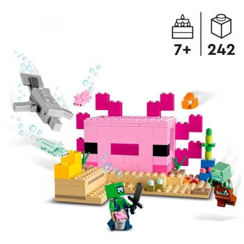 Jucarie 21247 Minecraft The Axolotl House Construction Toy