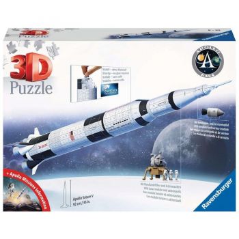 Jucarie 3D puzzle Apollo Saturn V Rocket