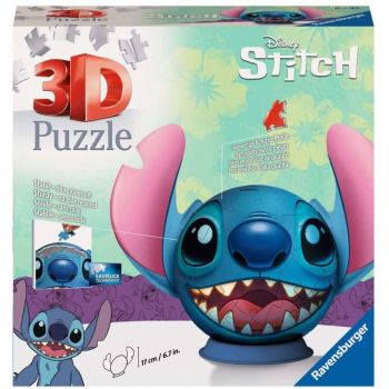 Jucarie 3D puzzle ball stitch with ears