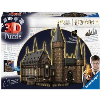 Jucarie 3D Puzzle Hogwarts Castle - The Great Hall Night Edition
