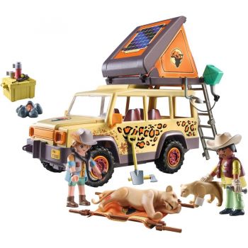 Jucarie 71293 Wiltopia With the off-road vehicle at the lions, construction toy