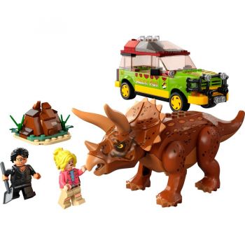 Jucarie 76959 Jurassic World Triceratops Research Construction Toy