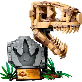 Jucarie 76964 Jurassic World Dinosaur Fossils: T. Rex Head Construction Toy