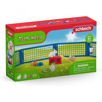 Jucarie Farm World home for rabbits and guinea pigs, play figure