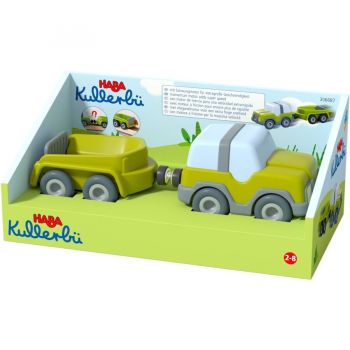 Jucarie Kullbü - Off-road vehicle with trailer, toy vehicle (anthracite/white)
