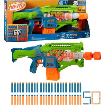 Jucarie Nerf Elite 2.0 Double Punch, dart blaster