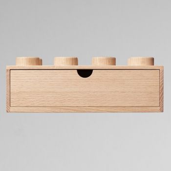 Room Copenhagen LEGO 2x4 wooden desk drawer, storage box (oak, light)