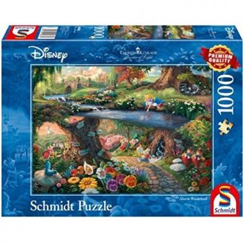 Schmidt Spiele Thomas Kinkade: Painter of Light - Disney - Alice in Wonderland, Jigsaw Puzzle (1000 pieces)