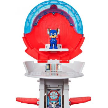 Spin Master Paw Patrol: The Mighty Movie, Marine Headquarters Playset, Toy Vehicle (with Chase Toy Figure and Superhero Vehicle)