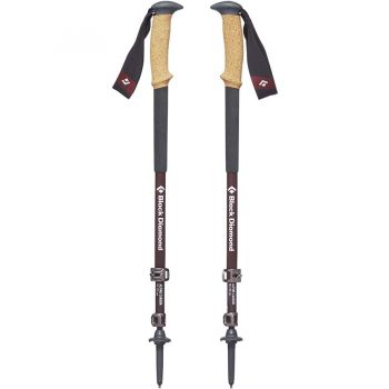 Black Diamond trekking poles Alpine Carbon Cork (women), fitness equipment (brown/grey, 1 pair, 95-125 cm)